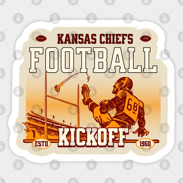 KANSAS CHIEFS FOOTBALL KICKOFF Sticker by Imaginate